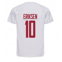 Maglie da calcio Danimarca Christian Eriksen #10 Seconda Maglia Mondiali 2022 Manica Corta